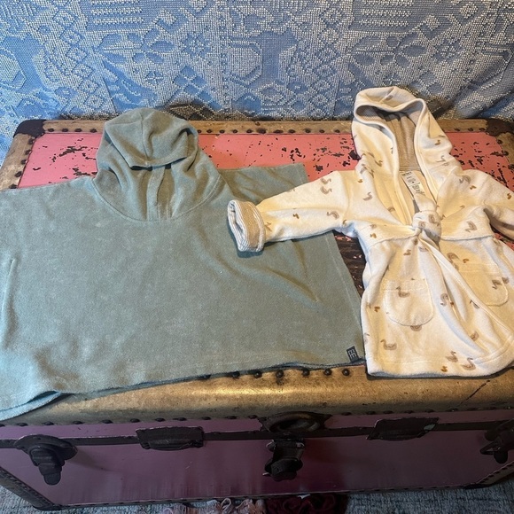 Modern Moments Other - LOT of 2 bath cover ups MODERN MOMENTS CARTERS sz 0-18 mo Gender Neutral - NEW